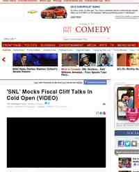 WATCH SNL Parodies Fiscal Cliff Talks: Huffington Post