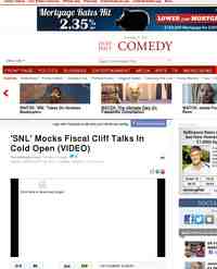 WATCH SNL Mocks Fiscal Cliff Talks: Huffington Post